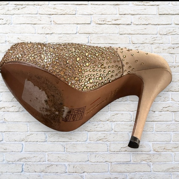 Benjamin Adams London Platform Bridal Heels Pump -Size 7.5 or 38 - Picture 9 of 14